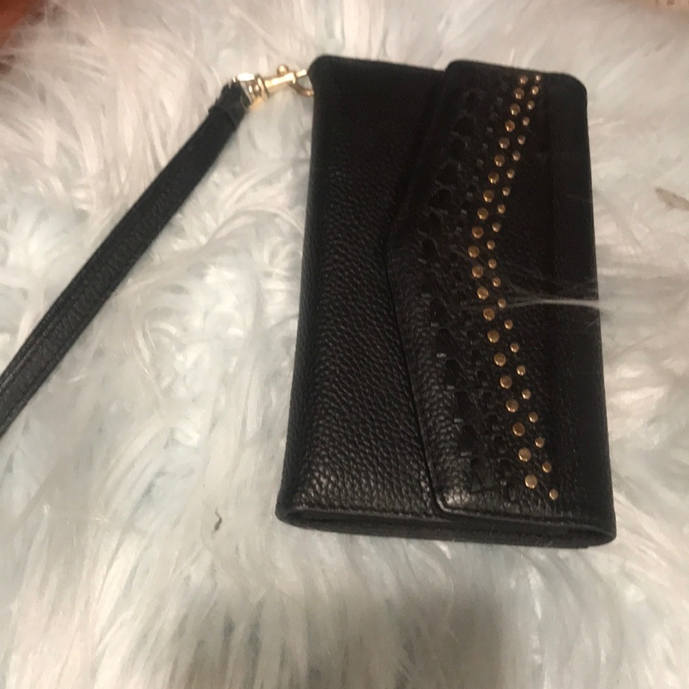 Black Rebecca Minkoff phone wallet